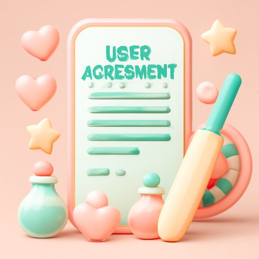 MJ77 User Agreement on mobile screen